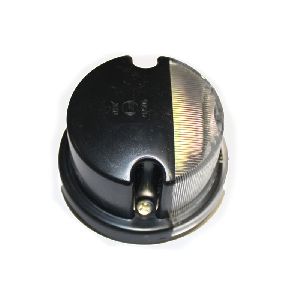 Фонарь габаритный белый/черный (круглый) (ОСВАР)