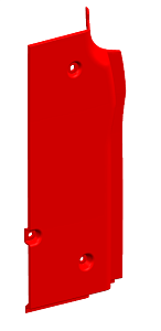 яяНакладка панели фар задняя правая (Технотрон) 54901 белая АК-1112