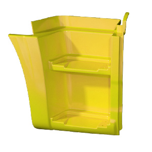 Щиток подножки 65115  (Технотрон) (рейсталинг) (2-х ступ.) желтый правый RAL 1033