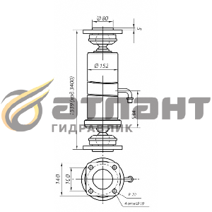 Гидроцилиндр подъема кузова 65111-65115 15тн 3шт (АТЛАНТ Гидравлик)