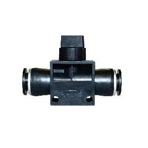 яяФитинг прямой с краном 10 мм