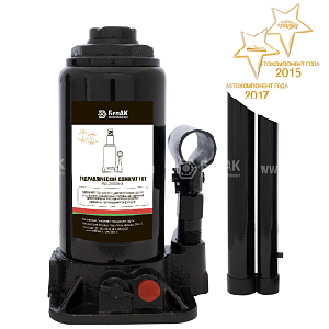 Домкрат 10 тн. (TUV, 2 клапана) (БелАвтоКомплект)