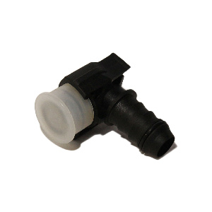Фитинг топливный быстросъем (угловой) d-16 черный вход