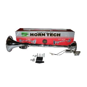 Сигнал 1-рожковый длинный хромированный