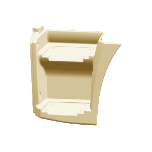 Щиток подножки 65115  (Технотрон) (рейсталинг) (2-х ступ.) грунт левый