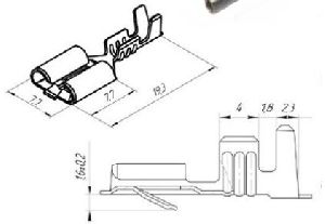 Клемма для проводов гнездовая 505 (мама)