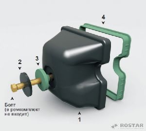 Крышка головки цилиндра (РОСТАР) (рем. комплект)