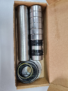 Шкворень 4308 полный сбор (шкворень,втулки,подшипник,шайбы) на одну ось (РИФ)