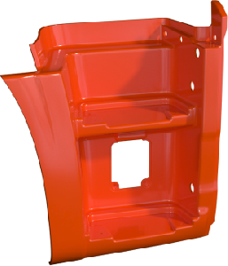 Щиток подножки 5490 (Технотрон) (2-х ступ.) оранж правый  RAL 2009