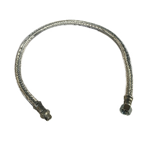 Шланг тормозной 43118 задний L-1000 (гайка+штуцер) бронированный