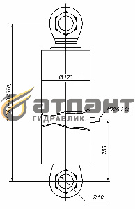 Гидроцилиндр подъема кузова 6520 20тн 4шт (АТЛАНТ Гидравлик)