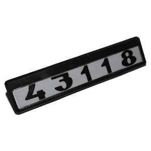 Табличка модификаций 43118