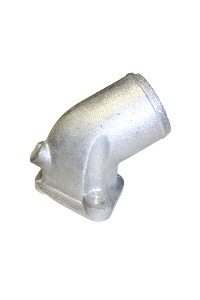 Патрубок помпы 058  в сборе (хомут+прокладка)