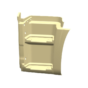 Щиток подножки 5490 (Технотрон) (2-х ступ.) грунт левый