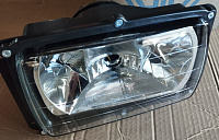 Фара ЕВРО  в сборе (гладкое стекло) (АВТО-УНИВЕРСАЛ XXI ВЕК) с ДХО