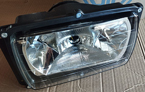 Фара ЕВРО  в сборе (гладкое стекло) (АВТО-УНИВЕРСАЛ XXI ВЕК) с ДХО