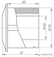 Втулка стабилизатора (большая) d45мм (РОСТАР)