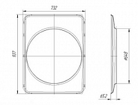 Кожух вентилятора 704мм (пластик) 740.50/51/60 (Технотрон) (6520)
