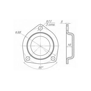 Крышка реактивной штанги (РОСТАР) (штампованная)