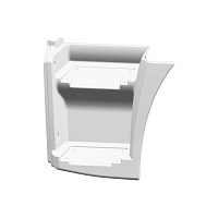 Щиток подножки 65115 (Технотрон) (рейсталинг) (2-х ступ.) белый левый