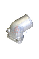 Патрубок помпы 058  в сборе (хомут+прокладка)