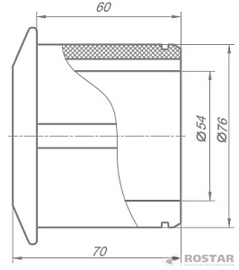 Втулка стабилизатора d54мм (РОСТАР)