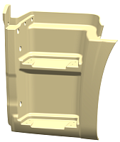 Щиток подножки 5490 (Технотрон) (2-х ступ.) грунт левый