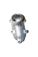 Патрубок 130  в сборе (хомут+прокладка)