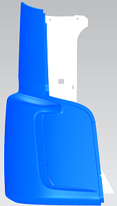 Панель обтекателя  5490  (Технотрон) синяя правая RAL 5010