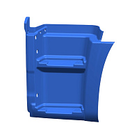 Щиток подножки 5490 (Технотрон) (2-х ступ.) синий левый RAL 5010