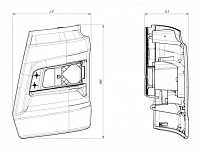 Панель фар 54901 левая  (Технотрон) (белый) Arctic White