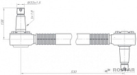 Штанга реактивная (обжимная) (РОСТАР) (палец ЕВРО) 4 болт.