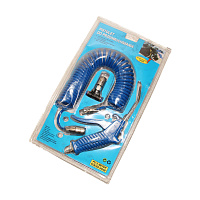 Шланг обдувочный с быстросъемом (d-6) (черный) с фитингом