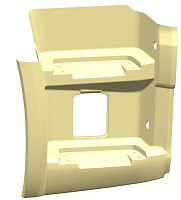 Щиток подножки 65656 (Технотрон)  грунт правый