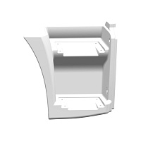 Щиток подножки 65115 (Технотрон) (рейсталинг) (2-х ступ.) белый правый