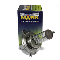 Лампа фарная галогеновая Н4 75-70 МАЯК P43t