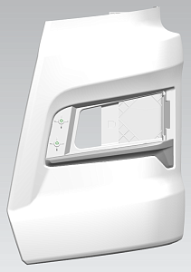 Панель фар 54901 левая  (Технотрон) (белый) Arctic White