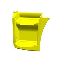 Щиток подножки 65115 (Технотрон) (рейсталинг) (2-х ступ.) желтый левый RAL 1033