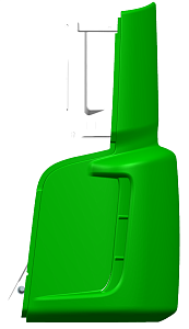 Панель обтекателя  5490  (Технотрон) зеленая левая RAL 6016