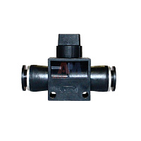 Фитинг прямой с краном 12 мм