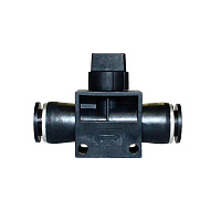 Фитинг прямой с краном 10 мм