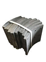 Накладка тормозная 6520 (ВАТИ) сверленая, не расточенная