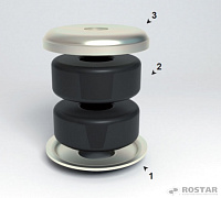 яяРем. комплект подушки амортизатора (РОСТАР)