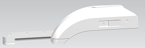 Панель переднего крыла  63501  (Технотрон) рестайлинг Белая левая