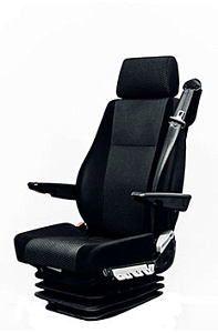 яяСиденье водительское пневматическое (Grammer) с 3-х точ. рем. безопас.поясничная под.