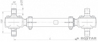 яяШтанга реактивная регулируемая в сборе НЕФАЗ(автобус) (РОСТАР)