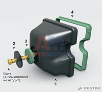 Крышка головки цилиндра (РОСТАР) (рем. комплект)