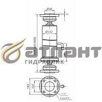 Гидроцилиндр подъема кузова 65111-65115 15тн 3шт (АТЛАНТ Гидравлик)