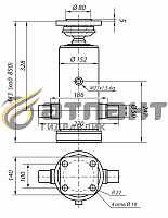 Гидроцилиндр подъема кузова 45143 10тн 4шт (АТЛАНТ Гидравлик)