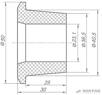 Втулка стабилизатора (малая) (РОСТАР)